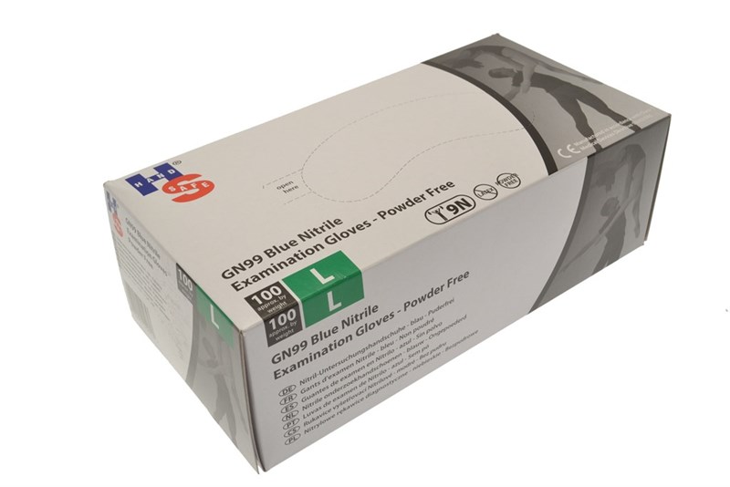 9 Newton Nitrile Gloves Large  1 Box of 100