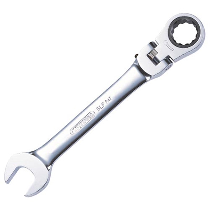 GEARplus Flexi-head Combination Ratchet Ring Spanner, 14mm