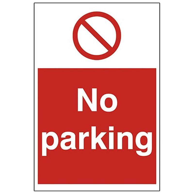 No Parking Sign 300 x 400 x 3mm
