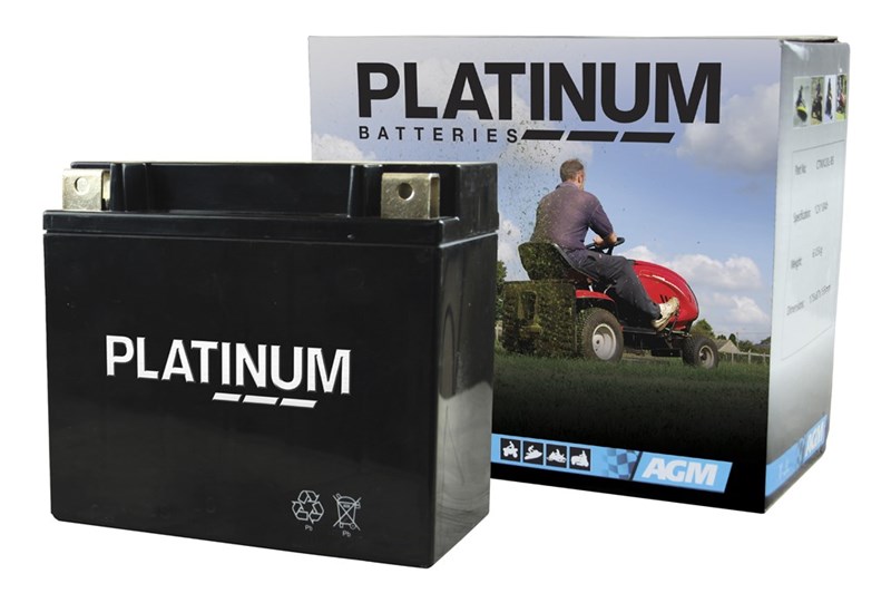 PLATIUM BATTERY CTM18L-BS  - 12V, 20AMP, R/H POS
