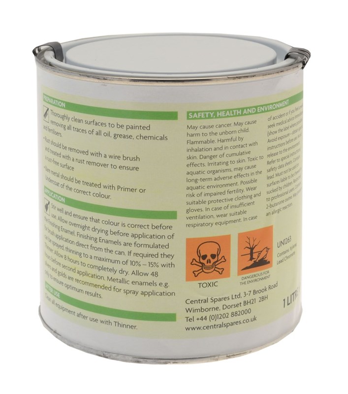 Lead Free Paint Suffolk Petrol / Electric Green, 1Ltr