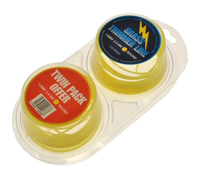 NYLON LINE  1.3mm  ROUND  2 x 6M