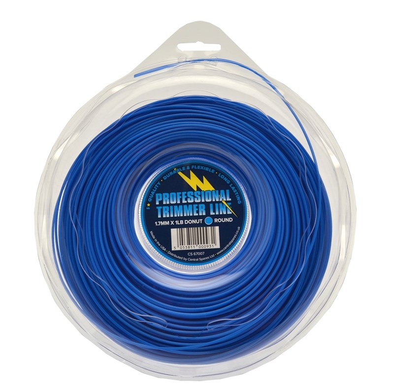 NYLON LINE - 1.7MM ROUND 1LB DONUT  182M