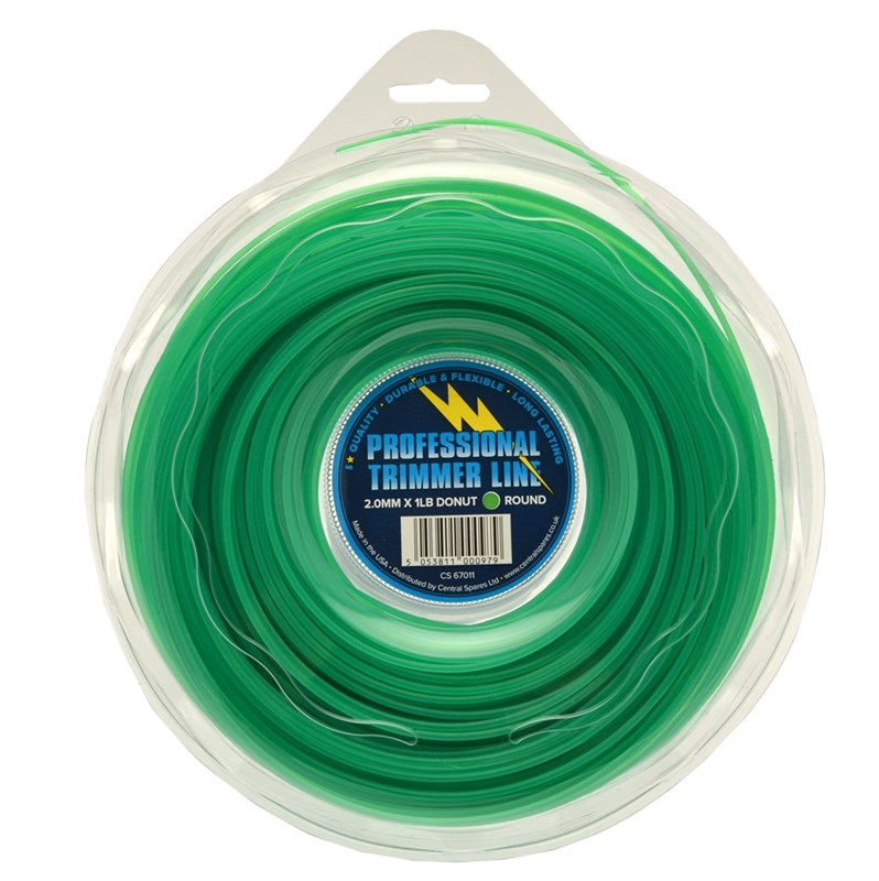 NYLON LINE - 2.0MM ROUND 1LB DONUT  121M