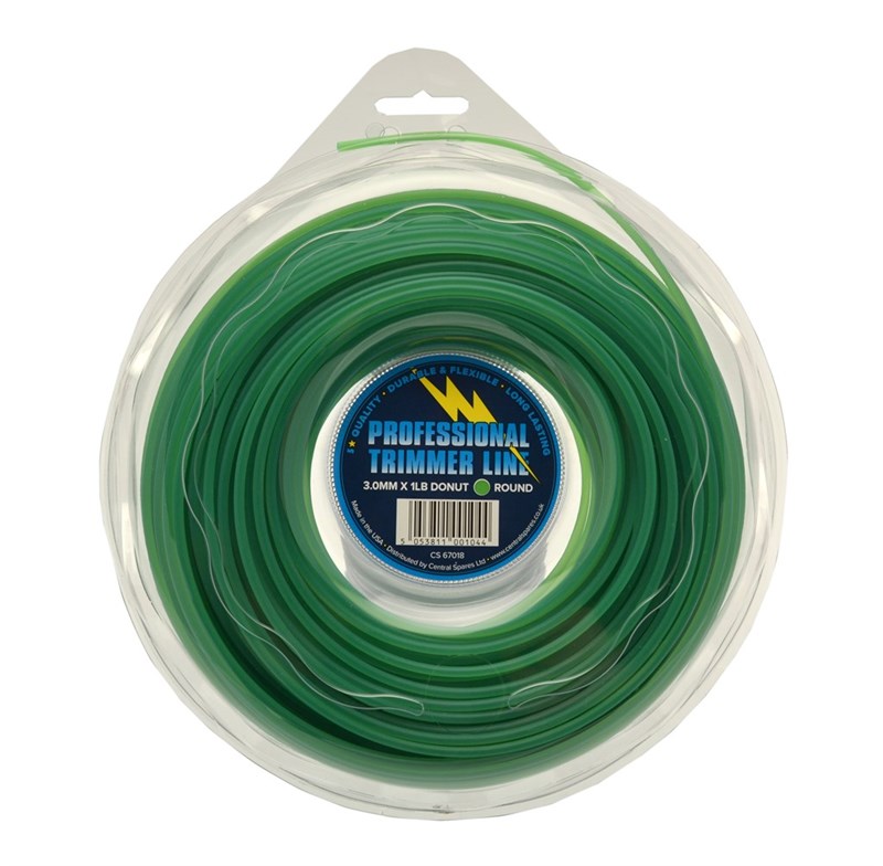NYLON LINE - 3.0MM ROUND 1LB DONUT  53M