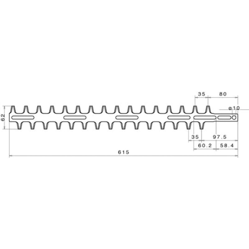 Universal Hedgetrimmer Blade, Double Sided