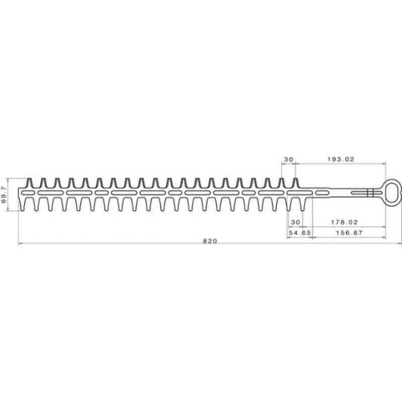 Universal Hedgetrimmer Blade, Double Sided